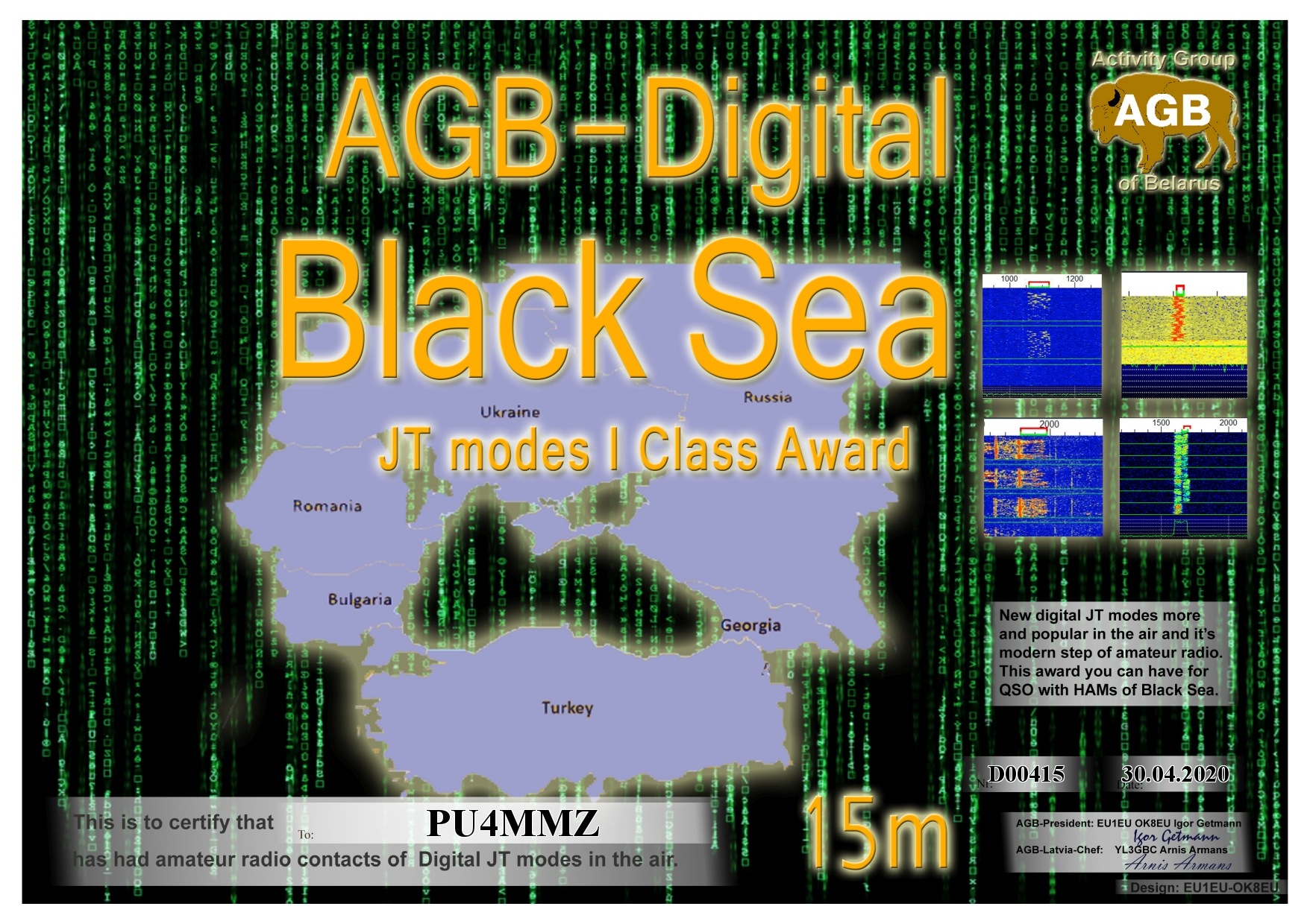 Pu4mmz Blacksea 15m I Agb