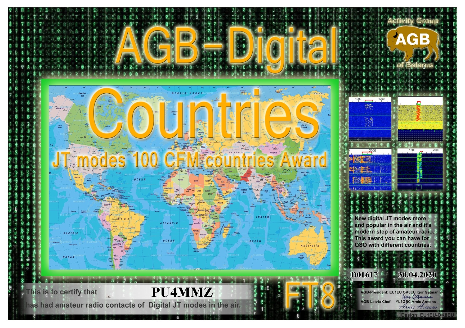 Pu4mmz Countries Ft8 100 Agb