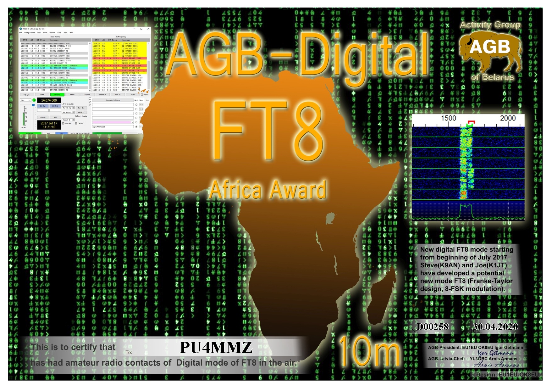 Pu4mmz Ft8 Africa 10m Agb