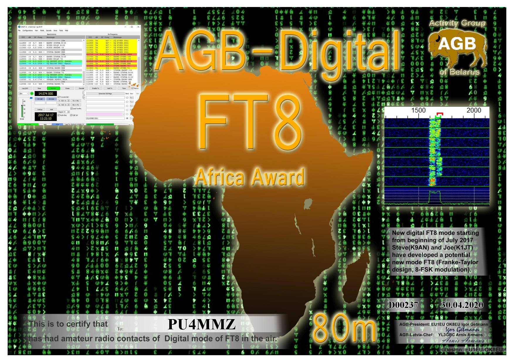 Pu4mmz Ft8 Africa 80m Agb