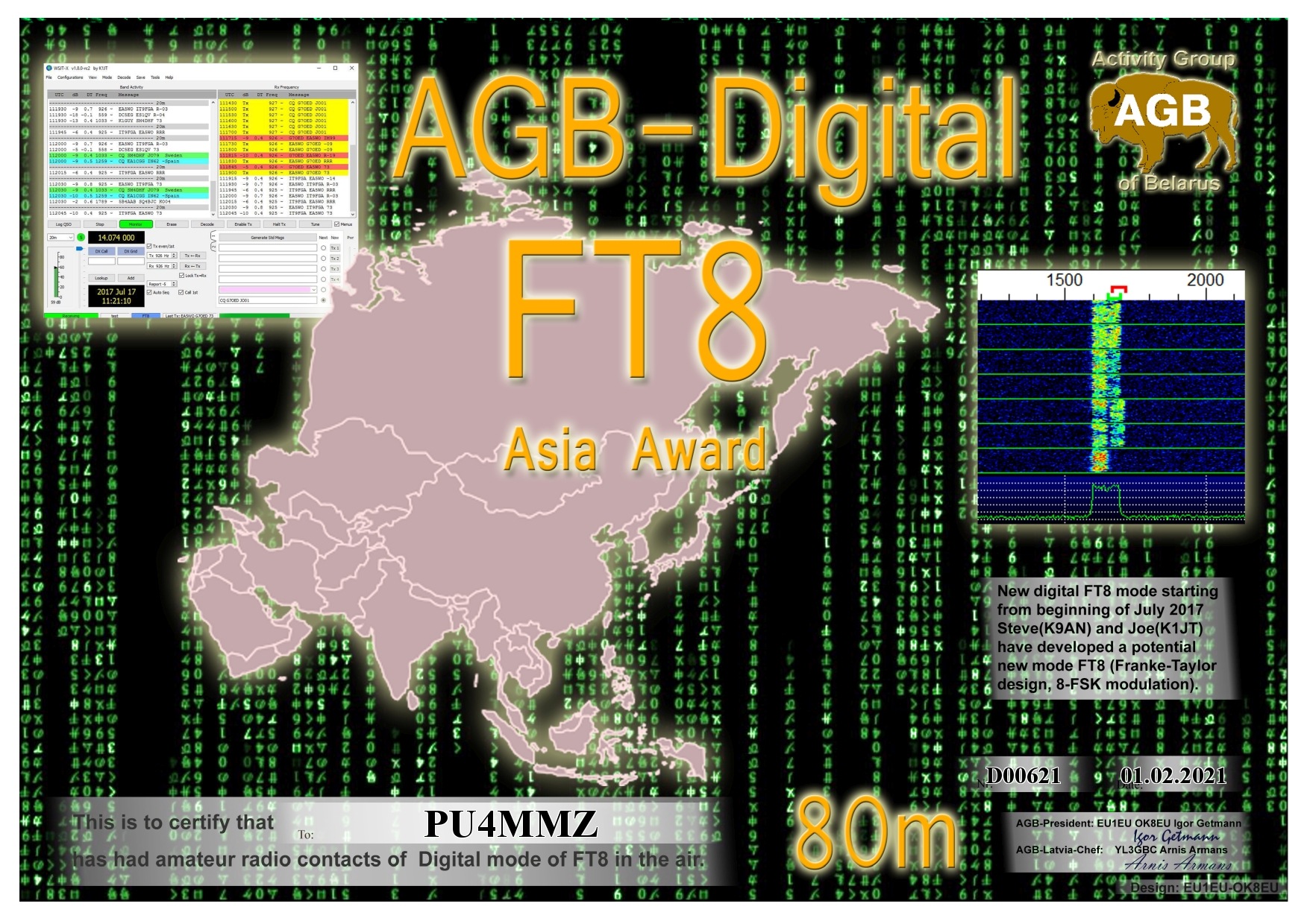 Pu4mmz Ft8 Asia 80m Agb