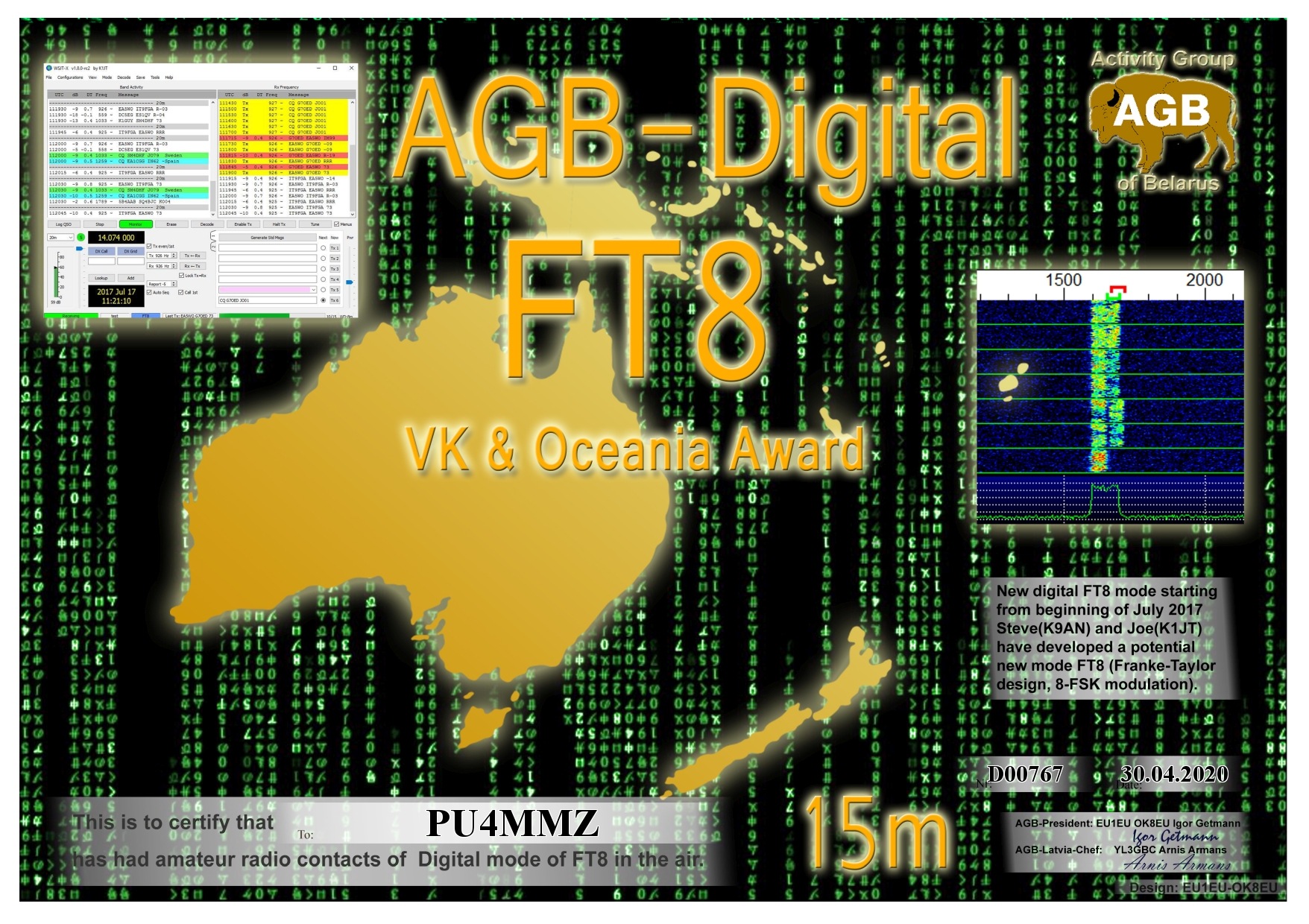 Pu4mmz Ft8 Oceania 15m Agb