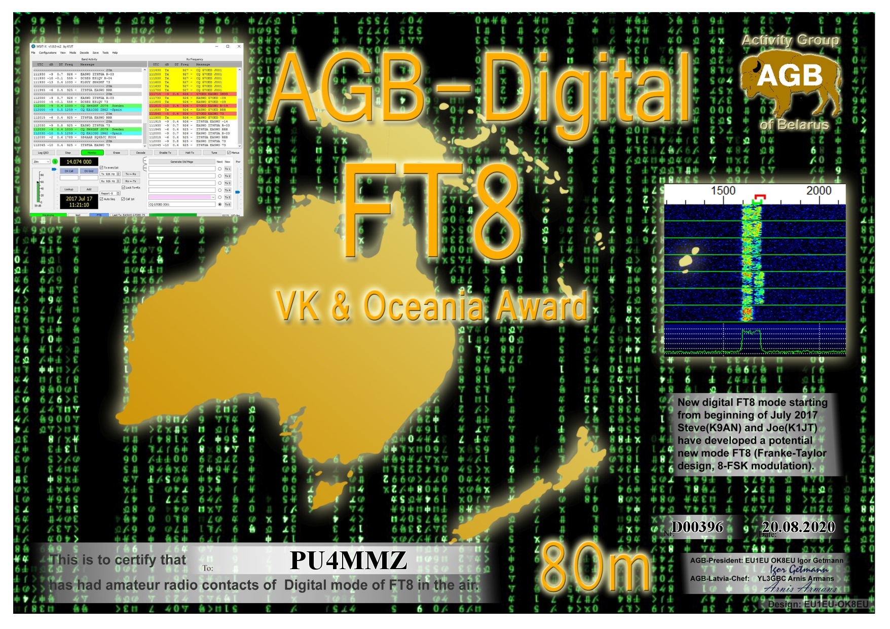 Pu4mmz Ft8 Oceania 80m Agb