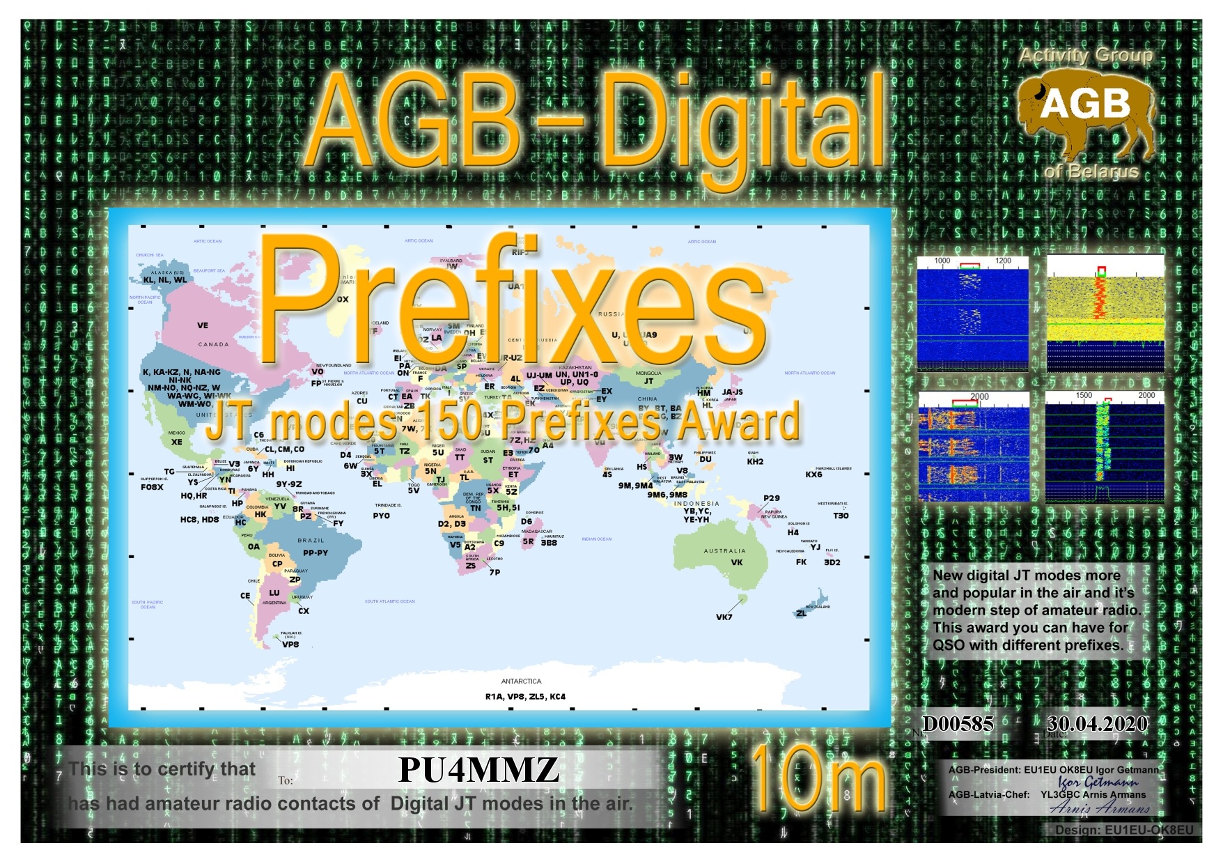 Pu4mmz Prefixes 10m 150 Agb