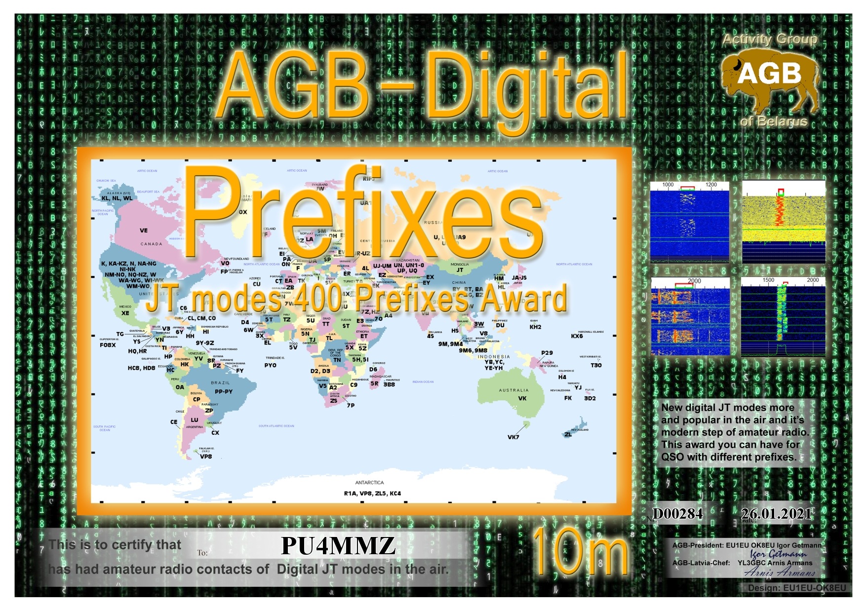 Pu4mmz Prefixes 10m 400 Agb