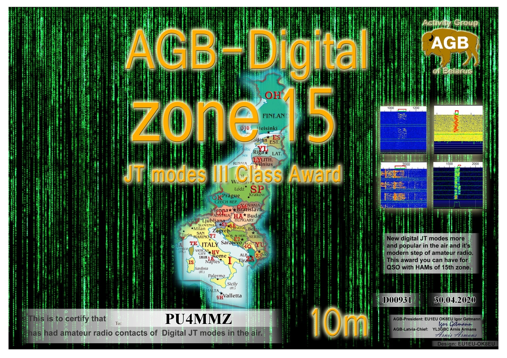 Pu4mmz Zone15 10m Iii Agb