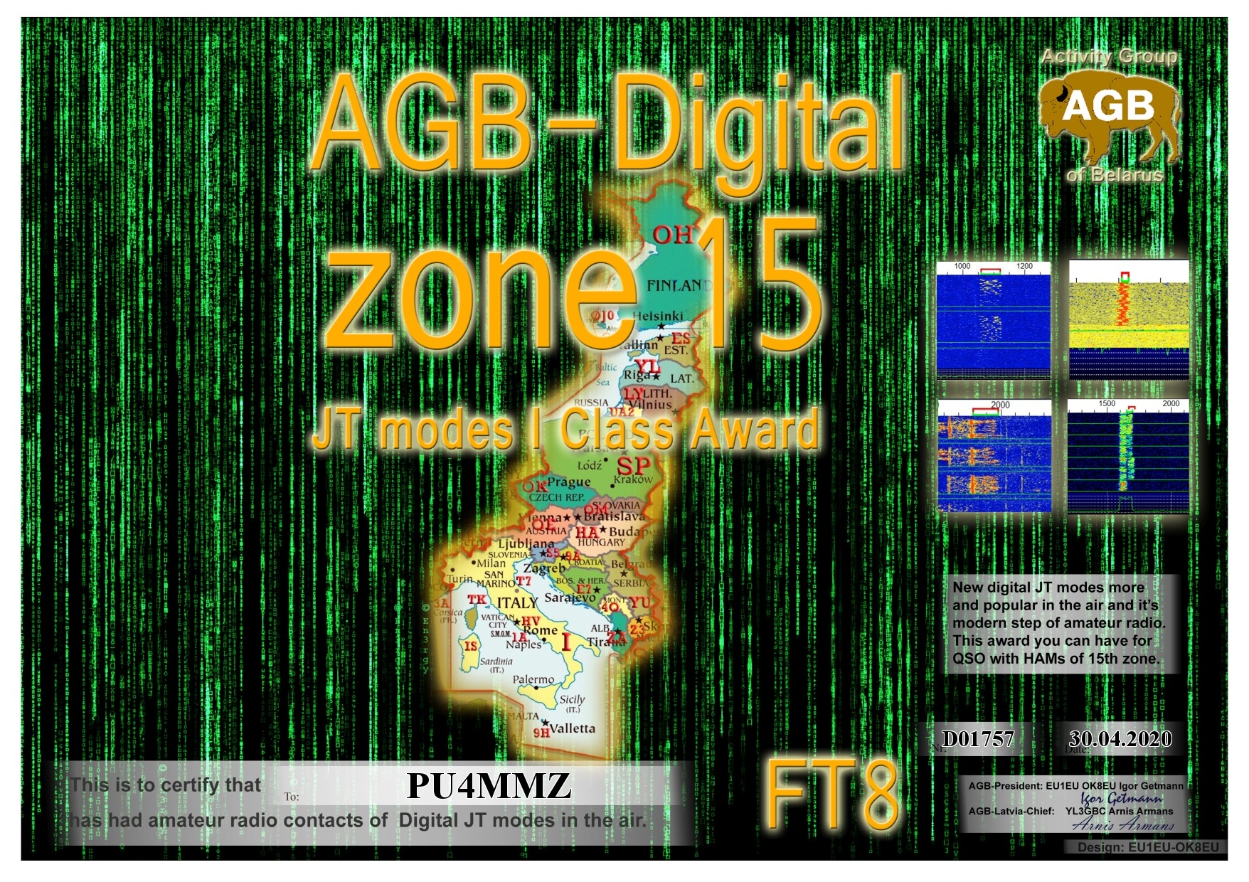 Pu4mmz Zone15 Ft8 I Agb