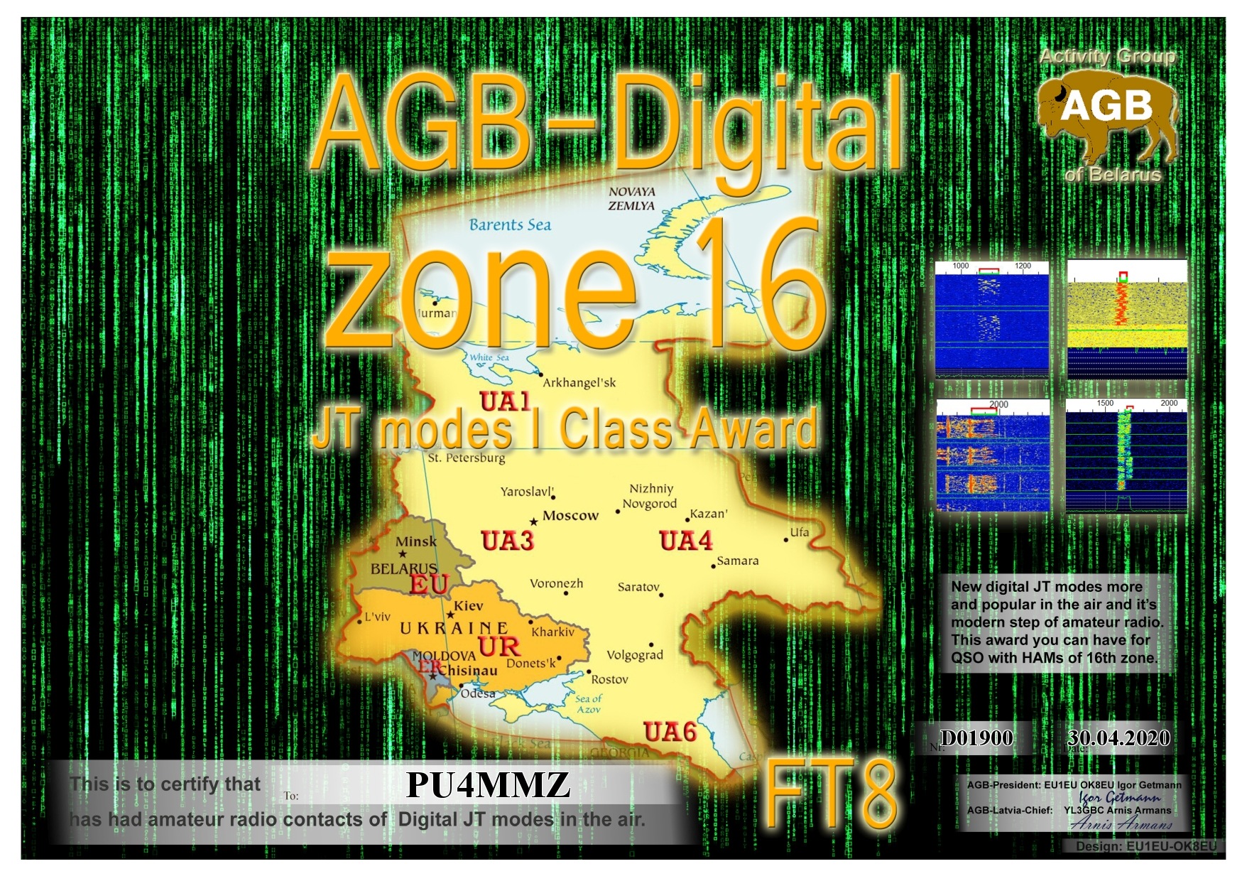 Pu4mmz Zone16 Ft8 I Agb