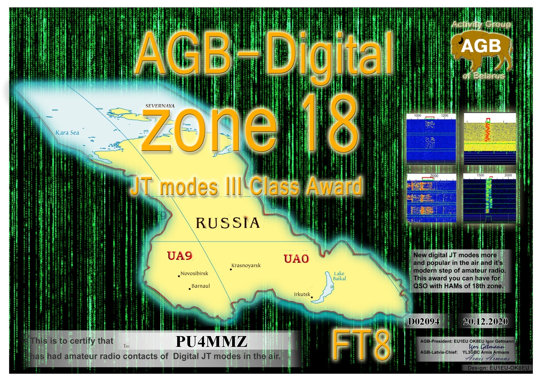 Pu4mmz Zone18 Ft8 Iii Agb