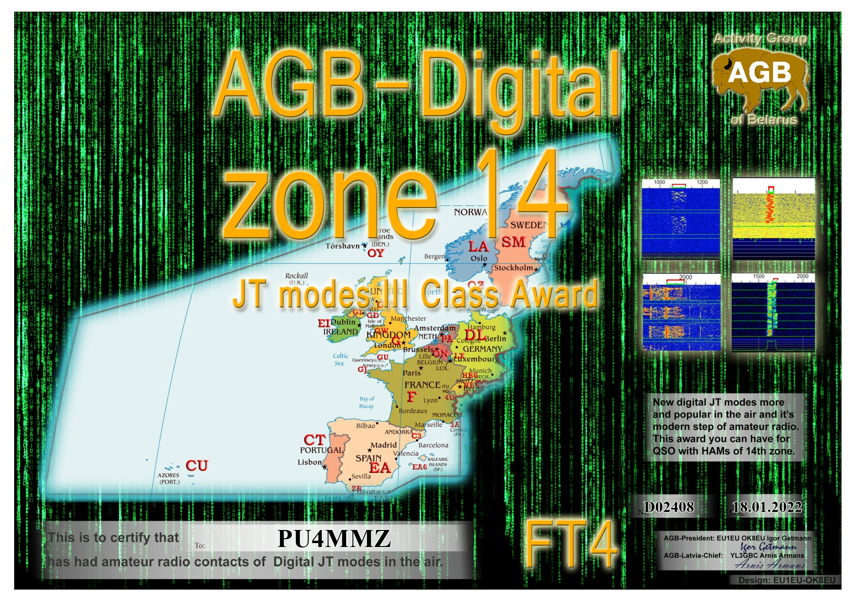 Pu4mmz zone14 ft4 iii agb