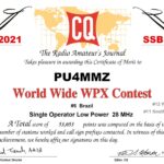 CQWPX Contest 2021 – 6ºBrazil, 11º Sout America e 12ºno World