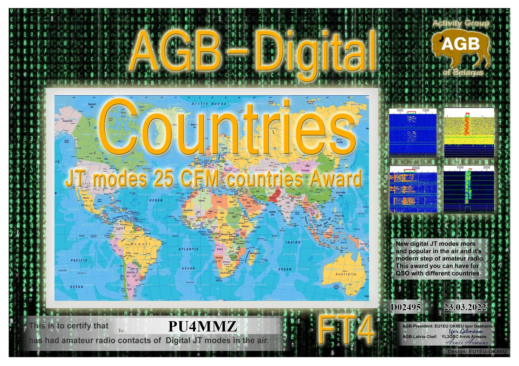 Pu4mmz countries ft4 25 agb