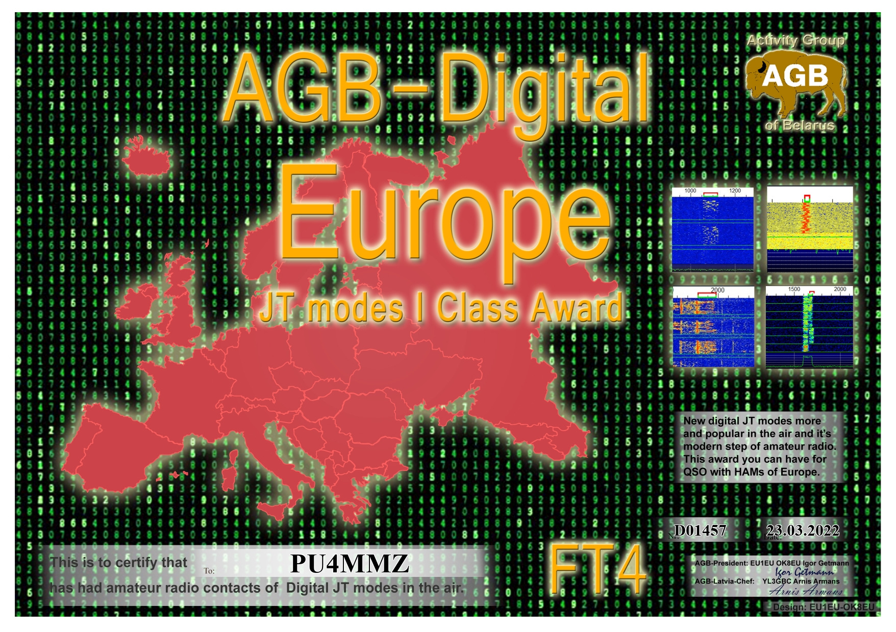 Pu4mmz europe ft4 i agb