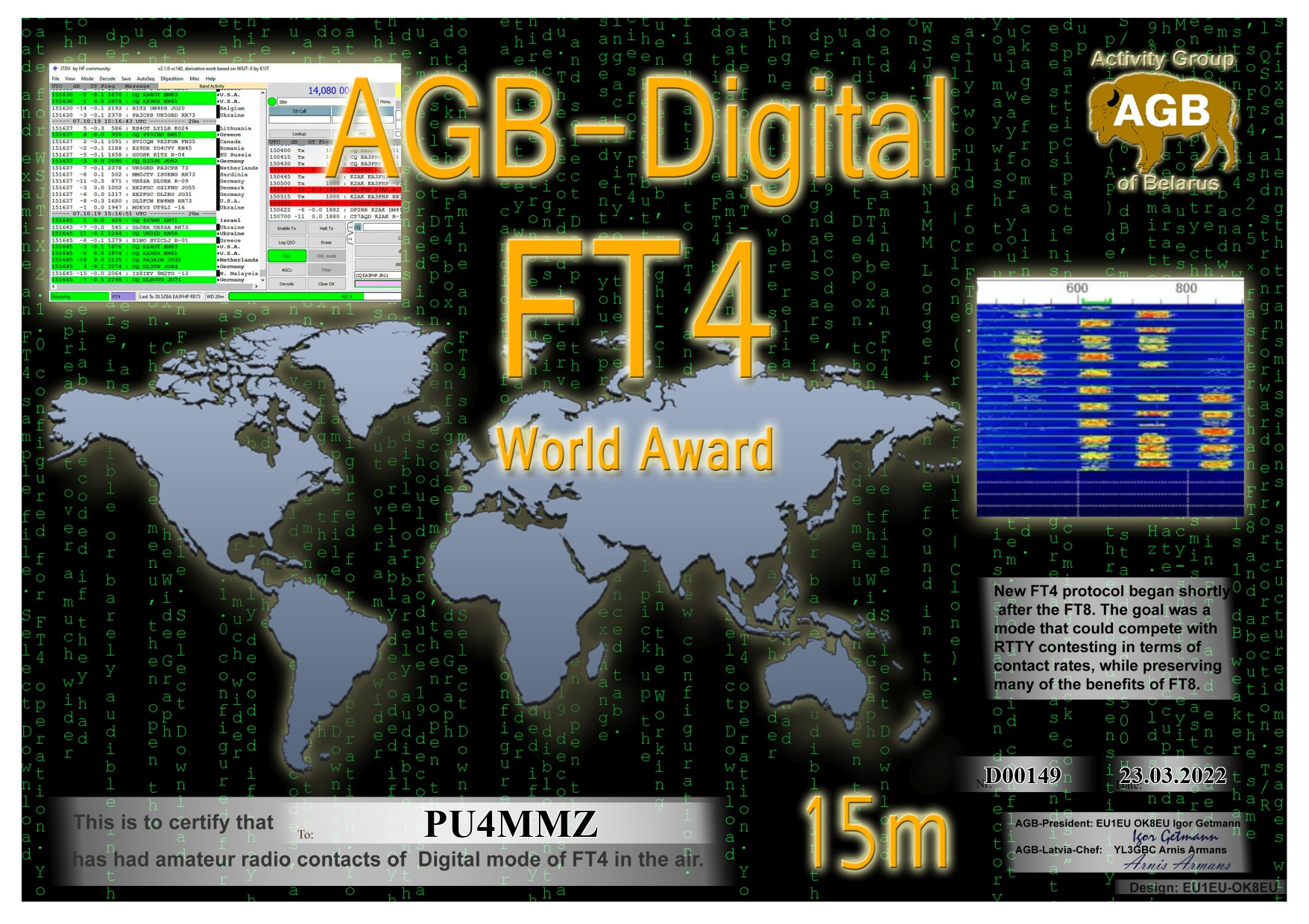 Pu4mmz ft4 world 15m agb