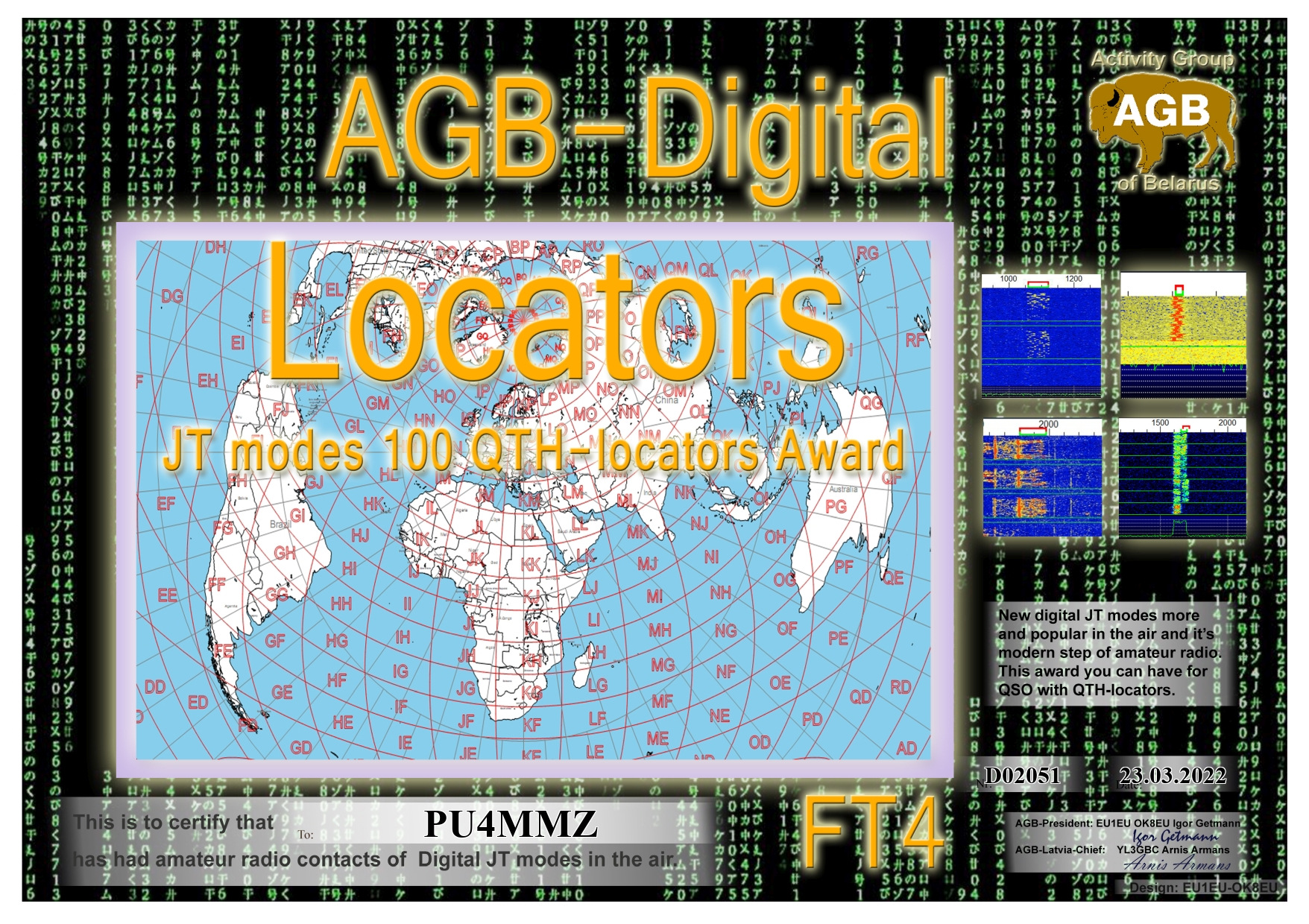 Pu4mmz locators ft4 100 agb