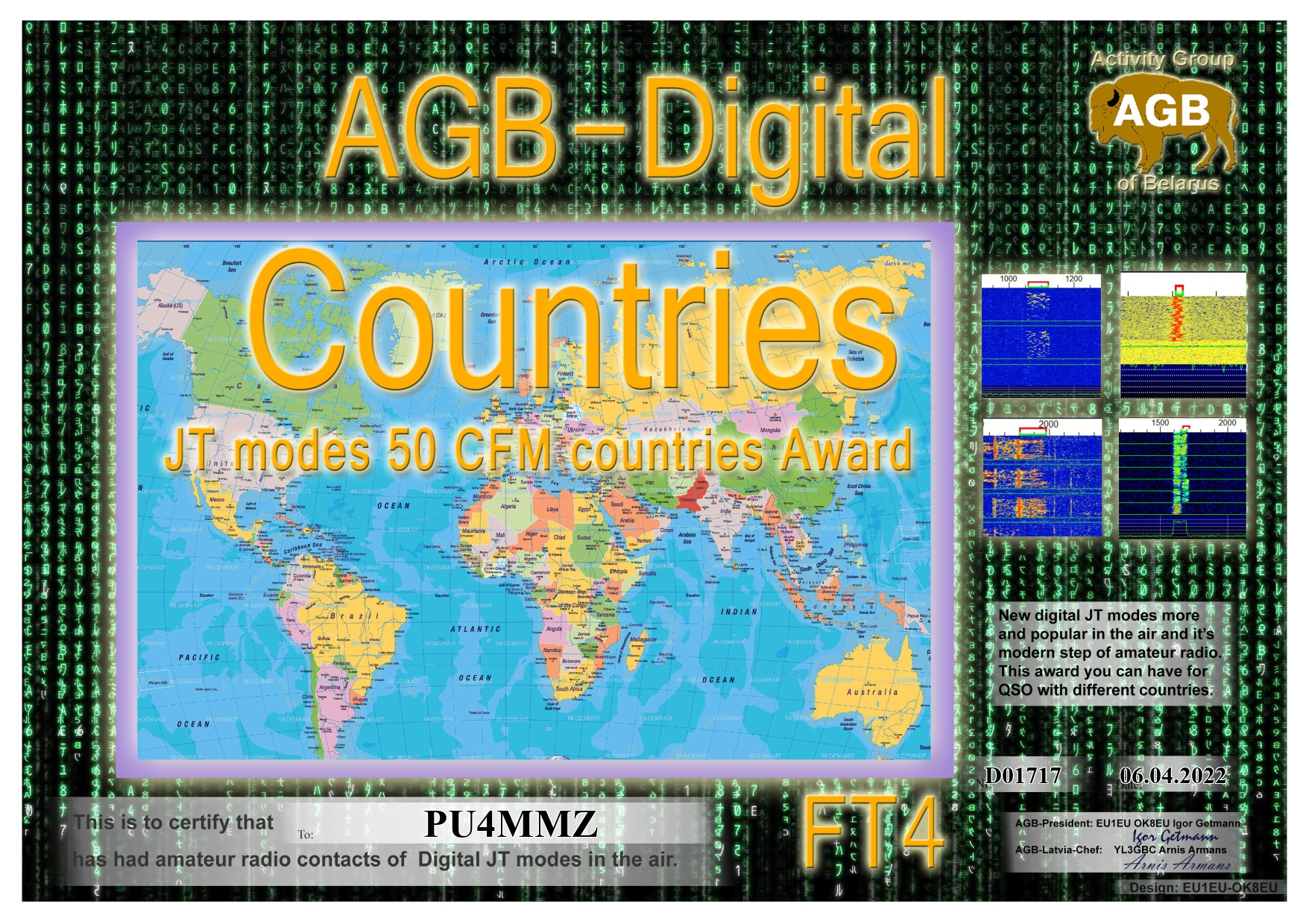 Pu4mmz countries ft4 50 agb