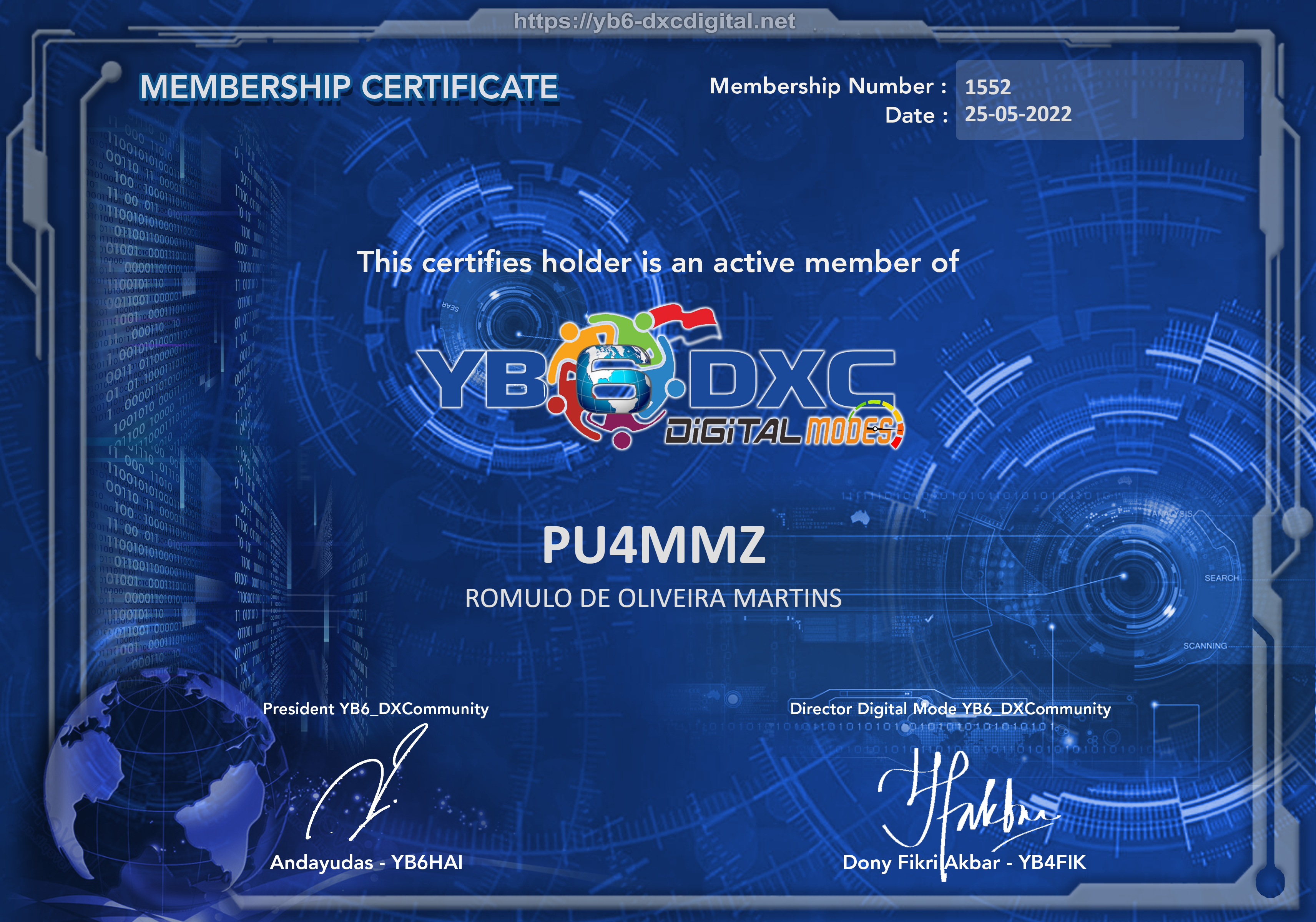 Certificate member