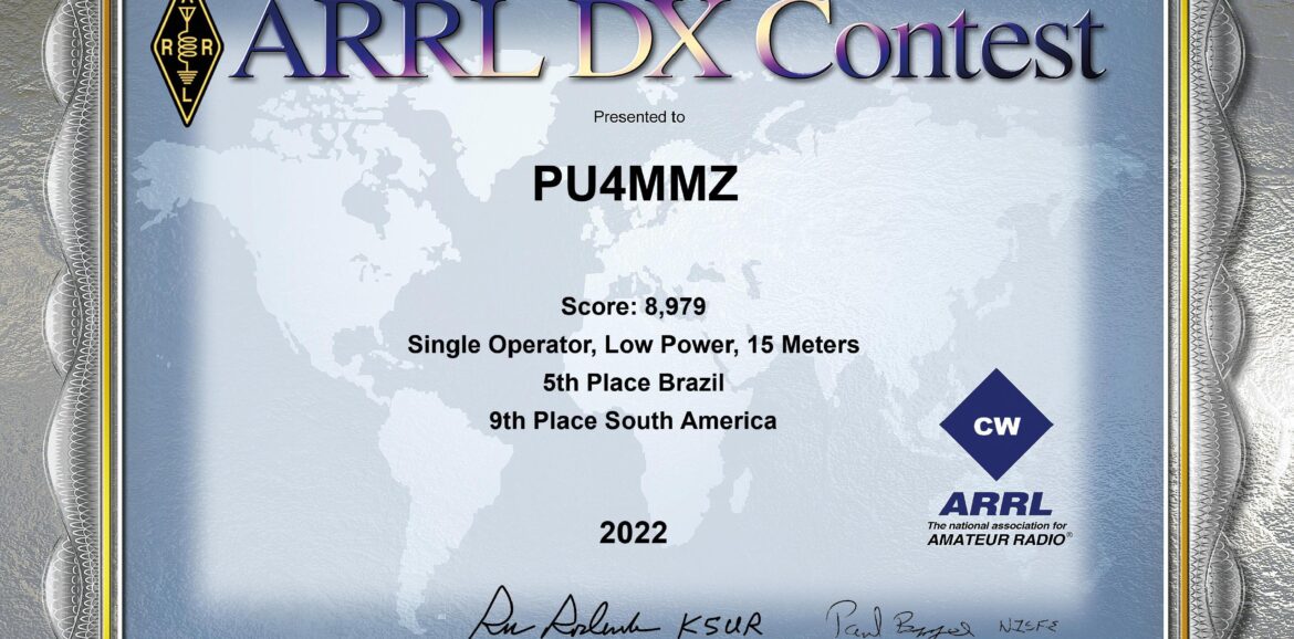 Arrl Dx Contest 2022 Cw 5th Brazil, 9th South America Pu4mmz