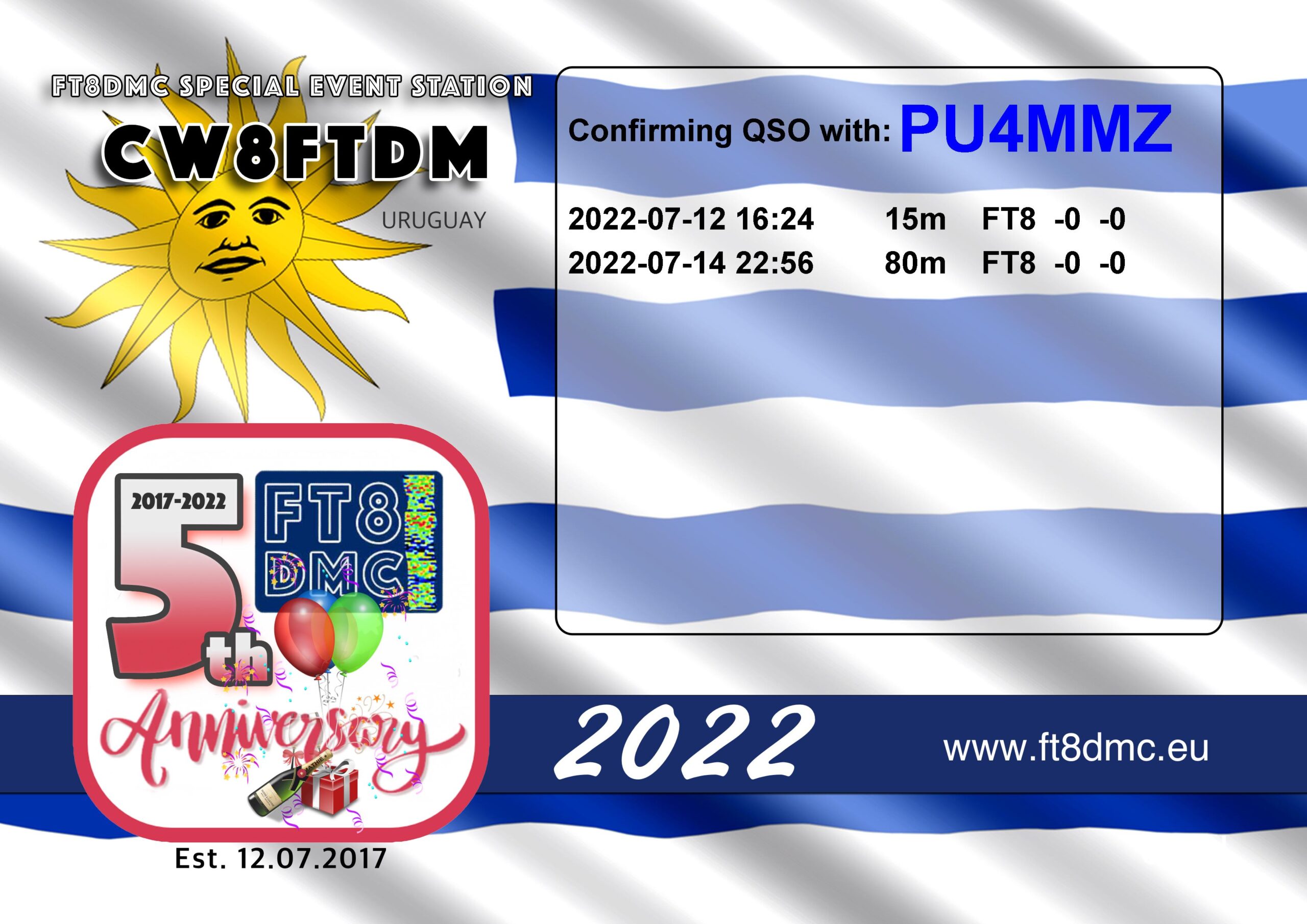 Ft8dmc Eqsl Cw8ftdm Pu4mmz