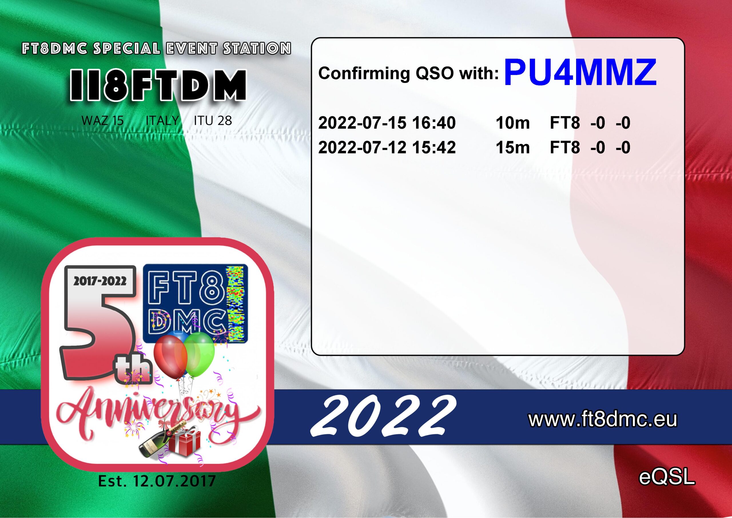 Ft8dmc Eqsl Ii8ftdm Pu4mmz