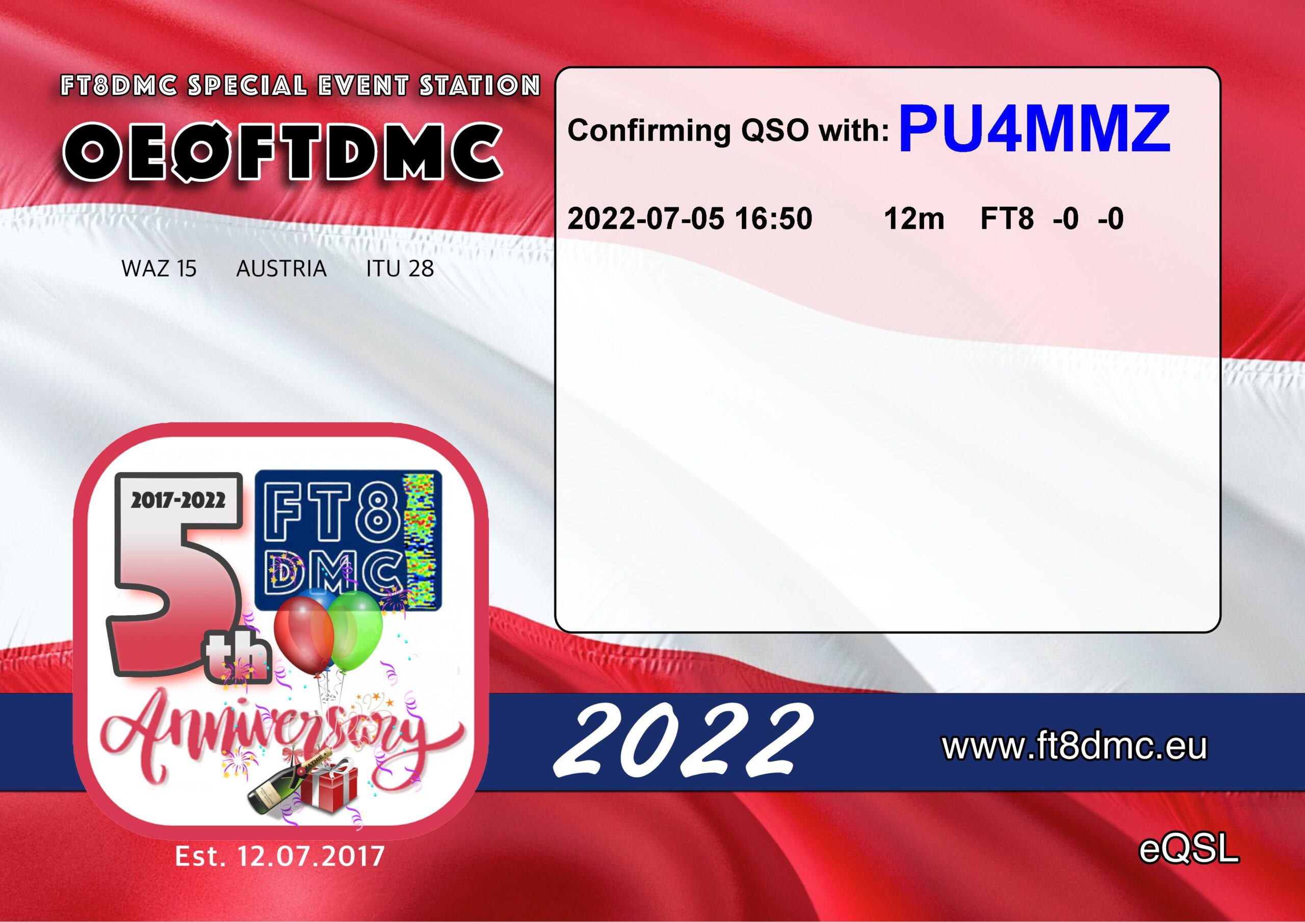 Ft8dmc Eqsl Oe0ftdmc Pu4mmz