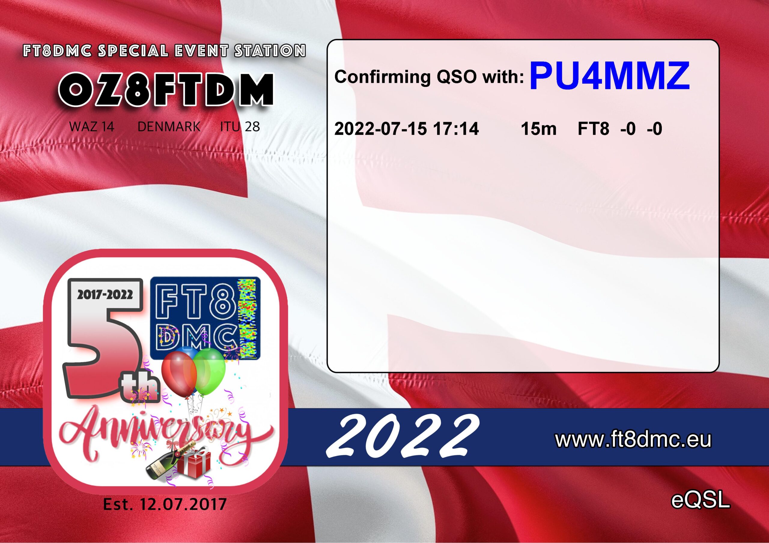 Ft8dmc Eqsl Oz8ftdm Pu4mmz