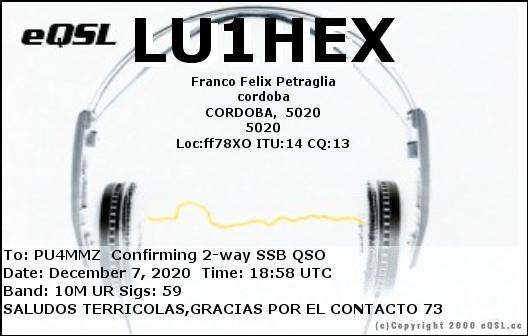 Eqsl lu1hex 20201207 190119 10m ssb 1