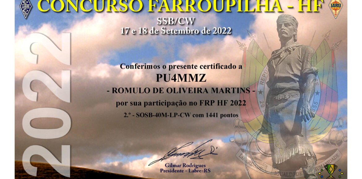 013 Certificado 2º Lugar Pu4mmz Frp Hf 2022