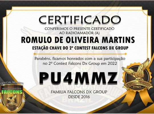 Certificado 2º Contest Falcons Dx Group 2022 Pu4mmz