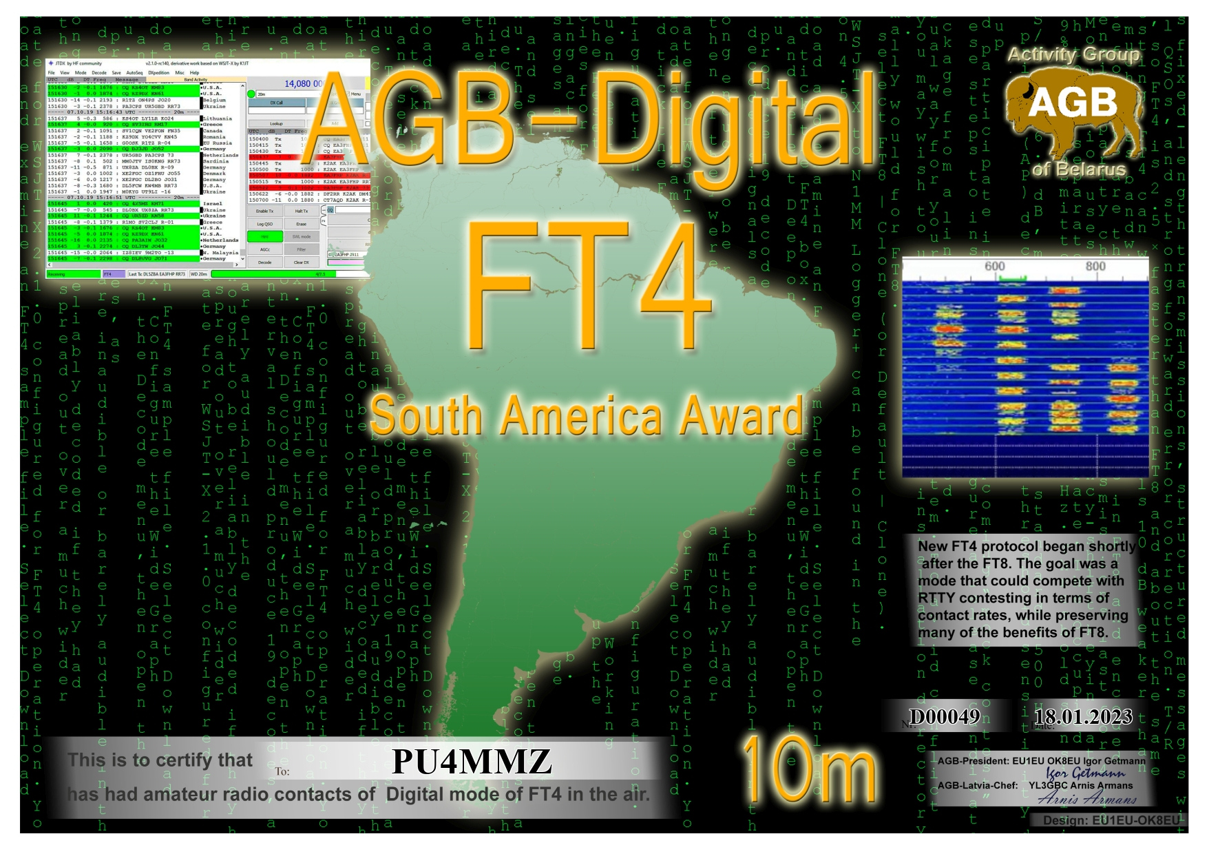 Pu4mmz Ft4 Southamerica 10m Agb