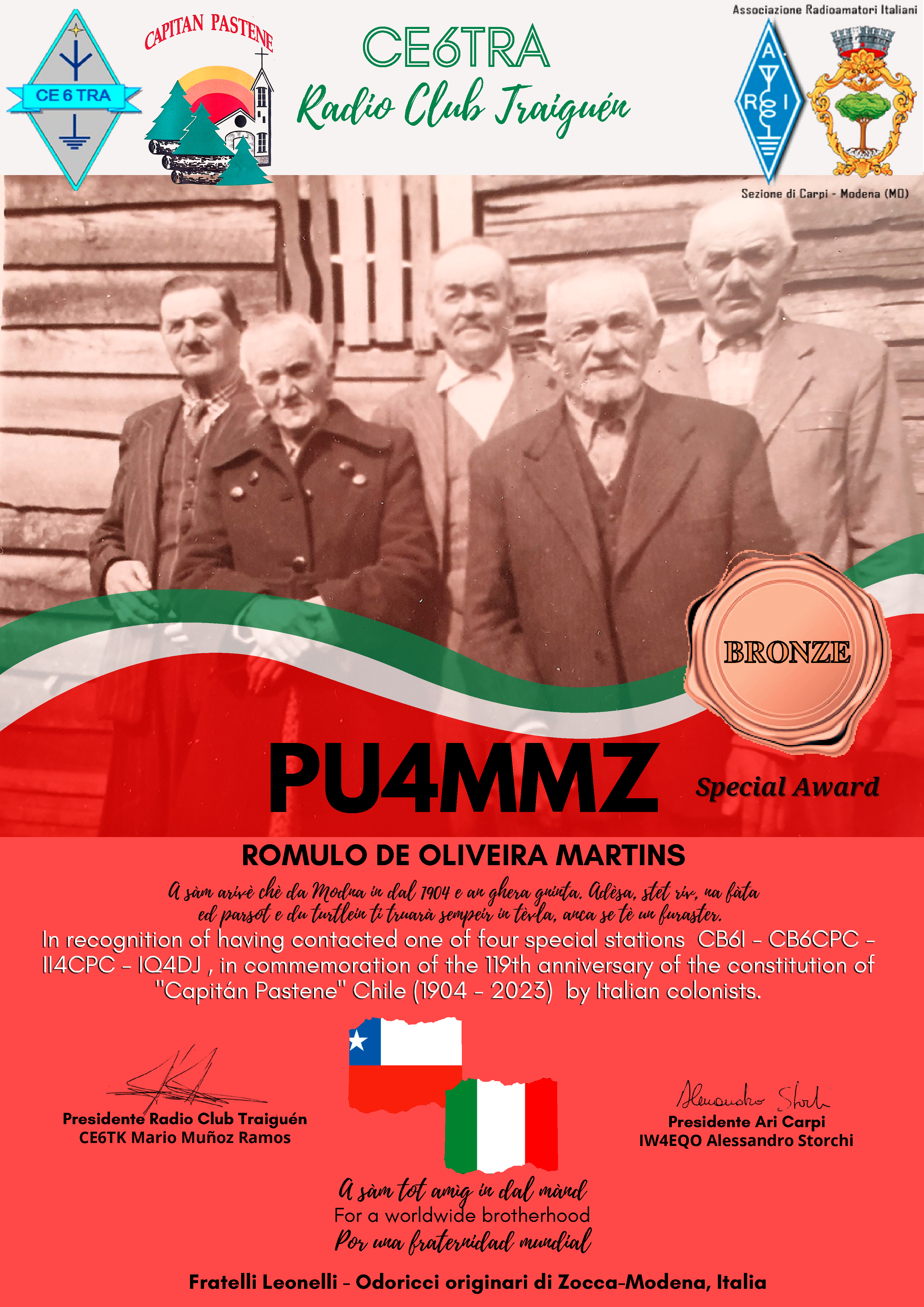 PU4MMZ CE6TRA