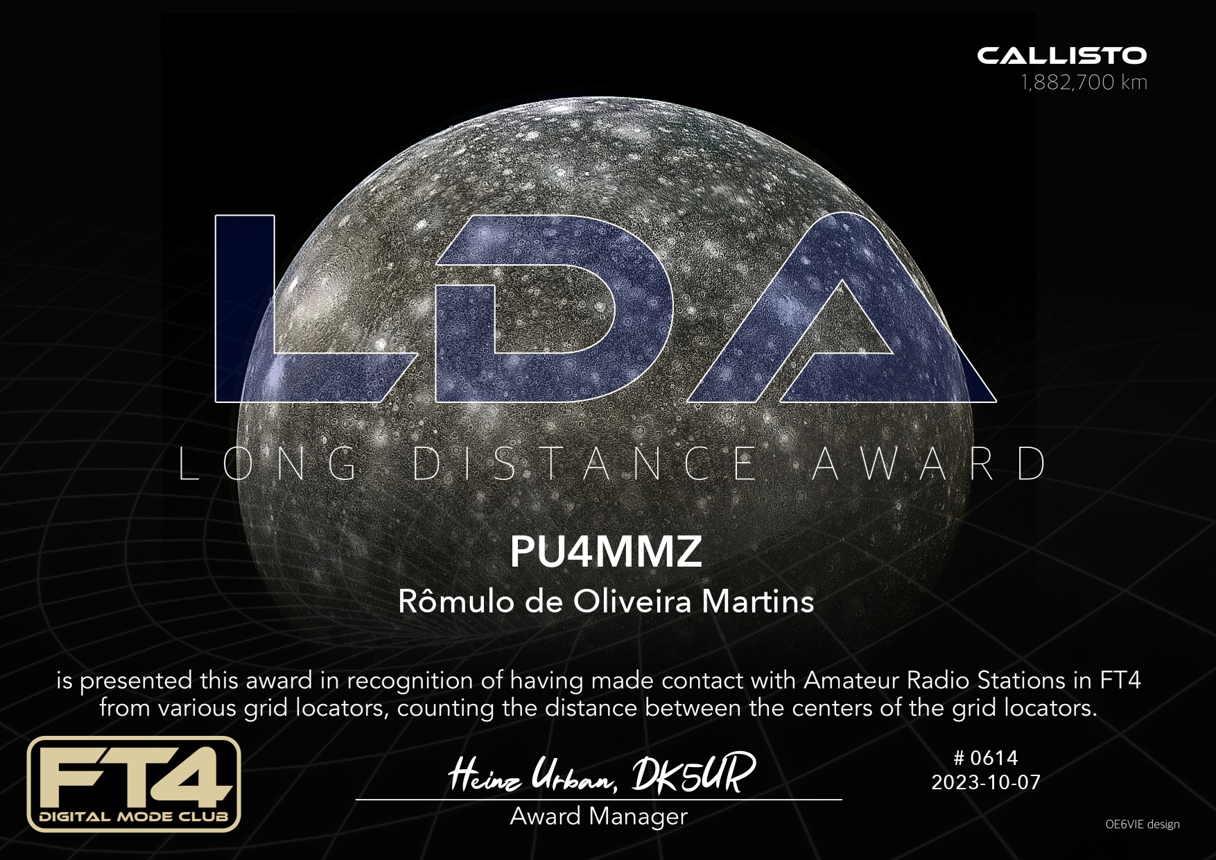 Pu4mmz Lda Callisto Ft4dmc