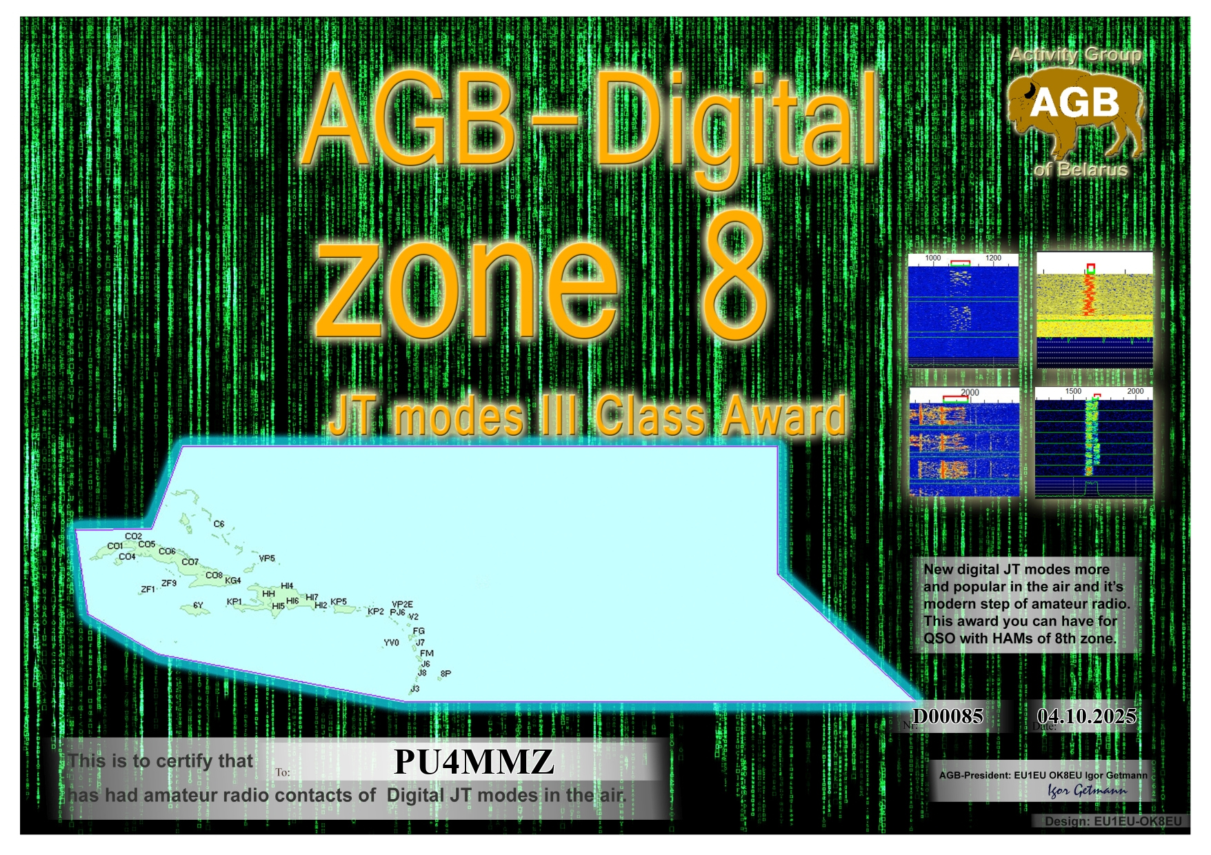 PU4MMZ Zone08 BASIC III AGB