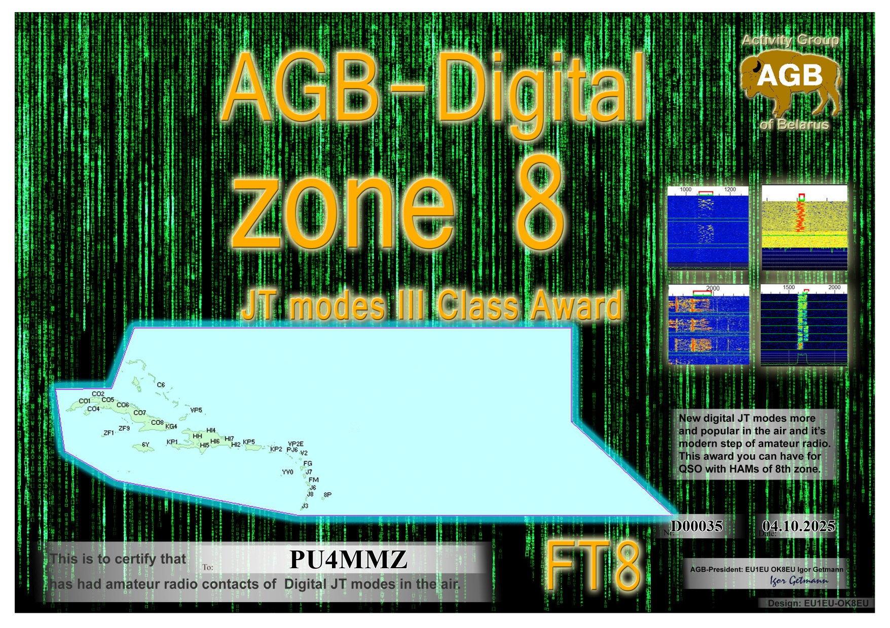 PU4MMZ Zone08 FT8 III AGB