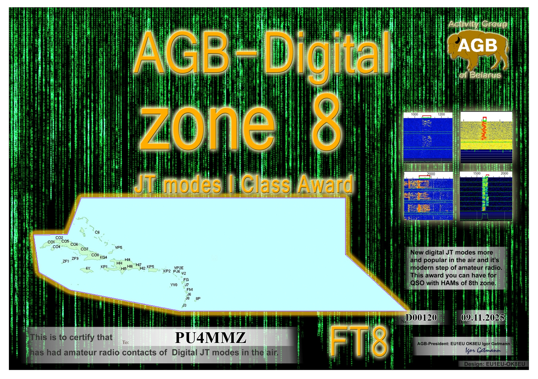 PU4MMZ Zone08 FT8 I AGB