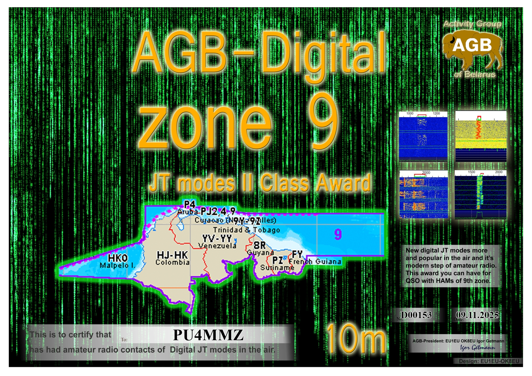 PU4MMZ Zone09 10M II AGB