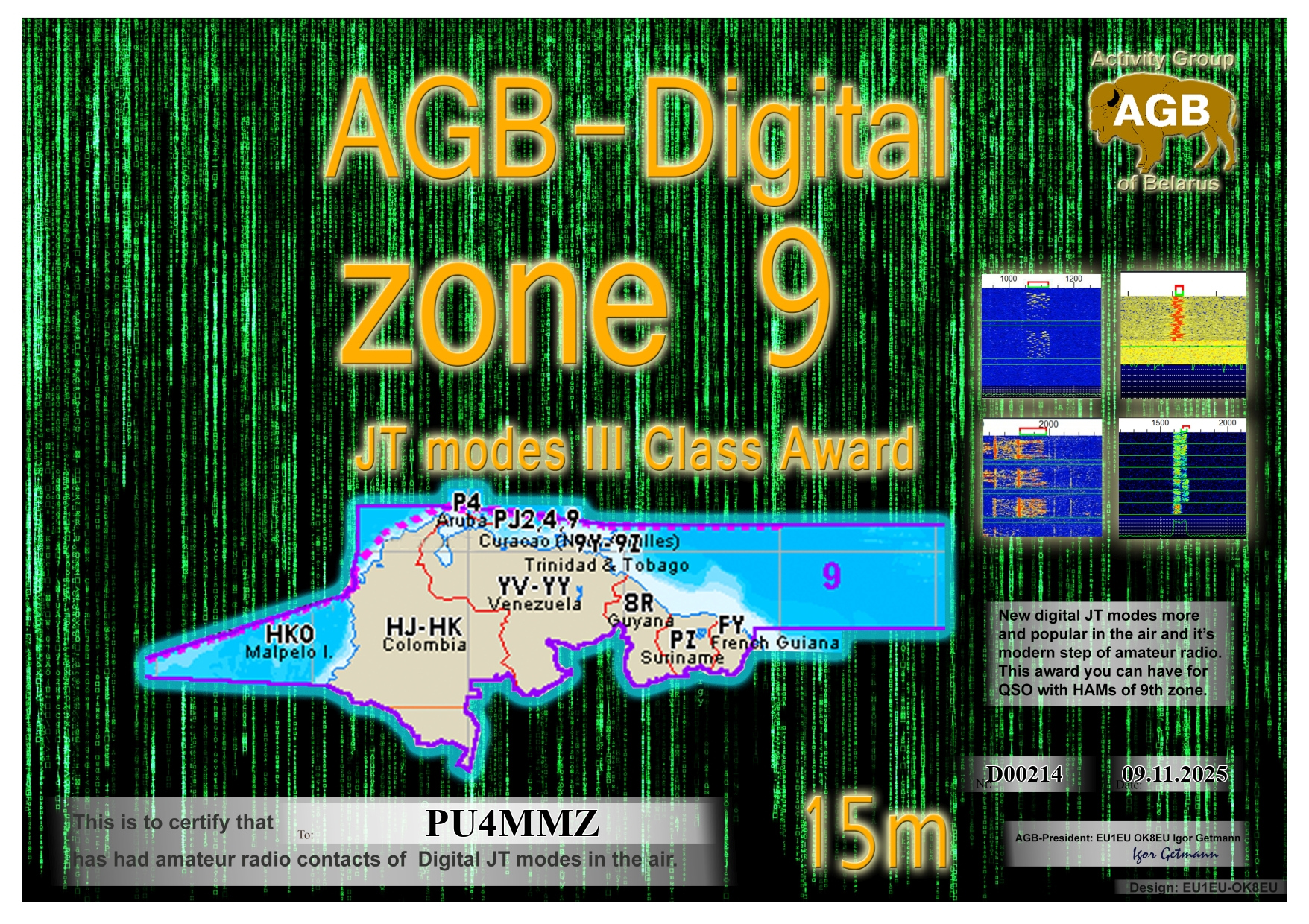 PU4MMZ Zone09 15M III AGB
