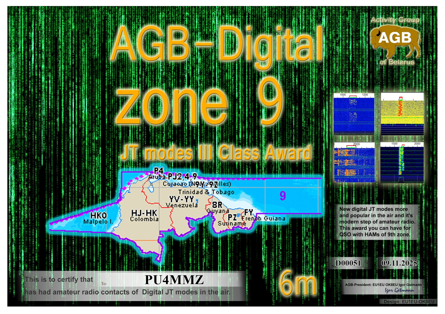 PU4MMZ Zone09 6M III AGB