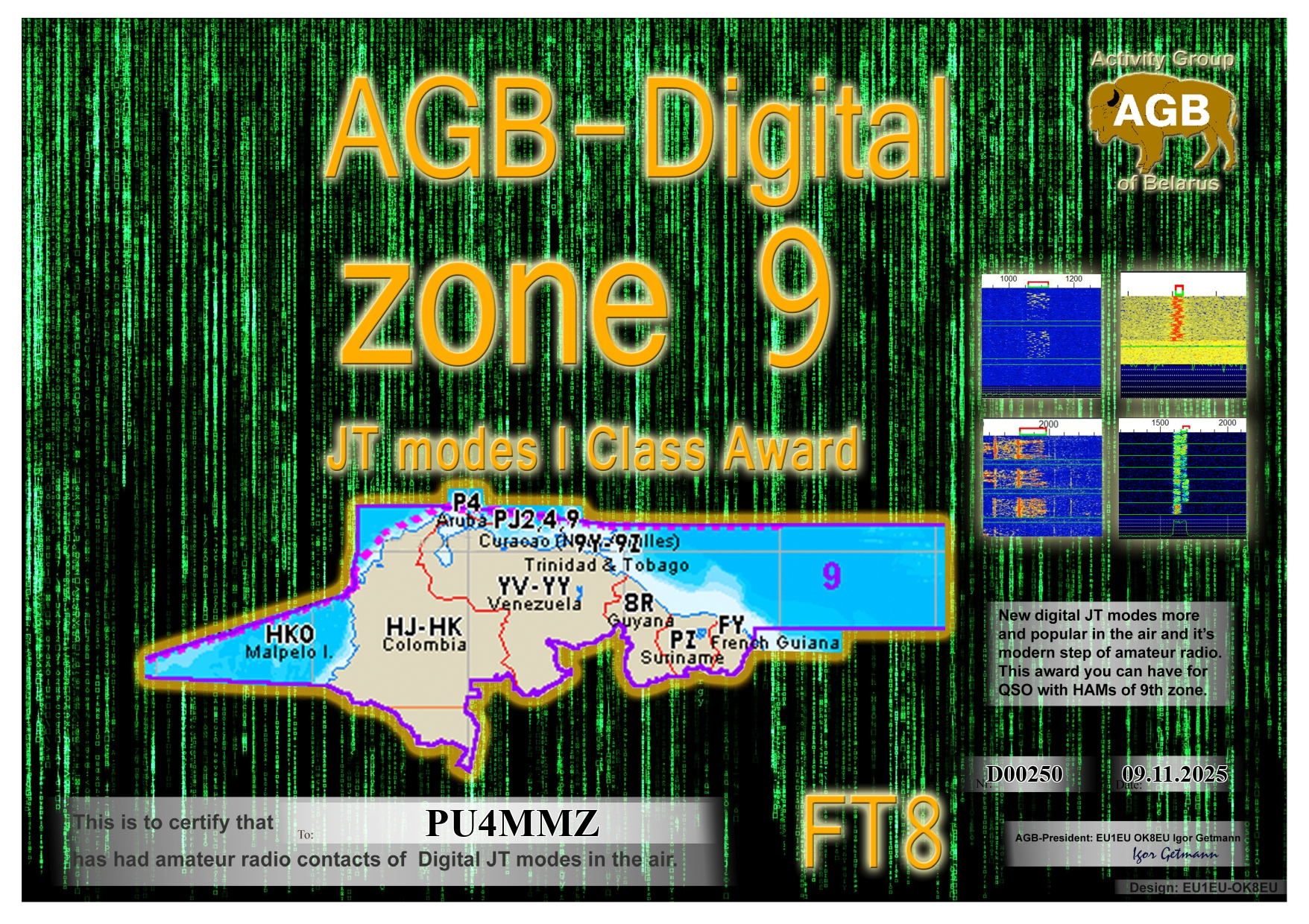 PU4MMZ Zone09 FT8 I AGB