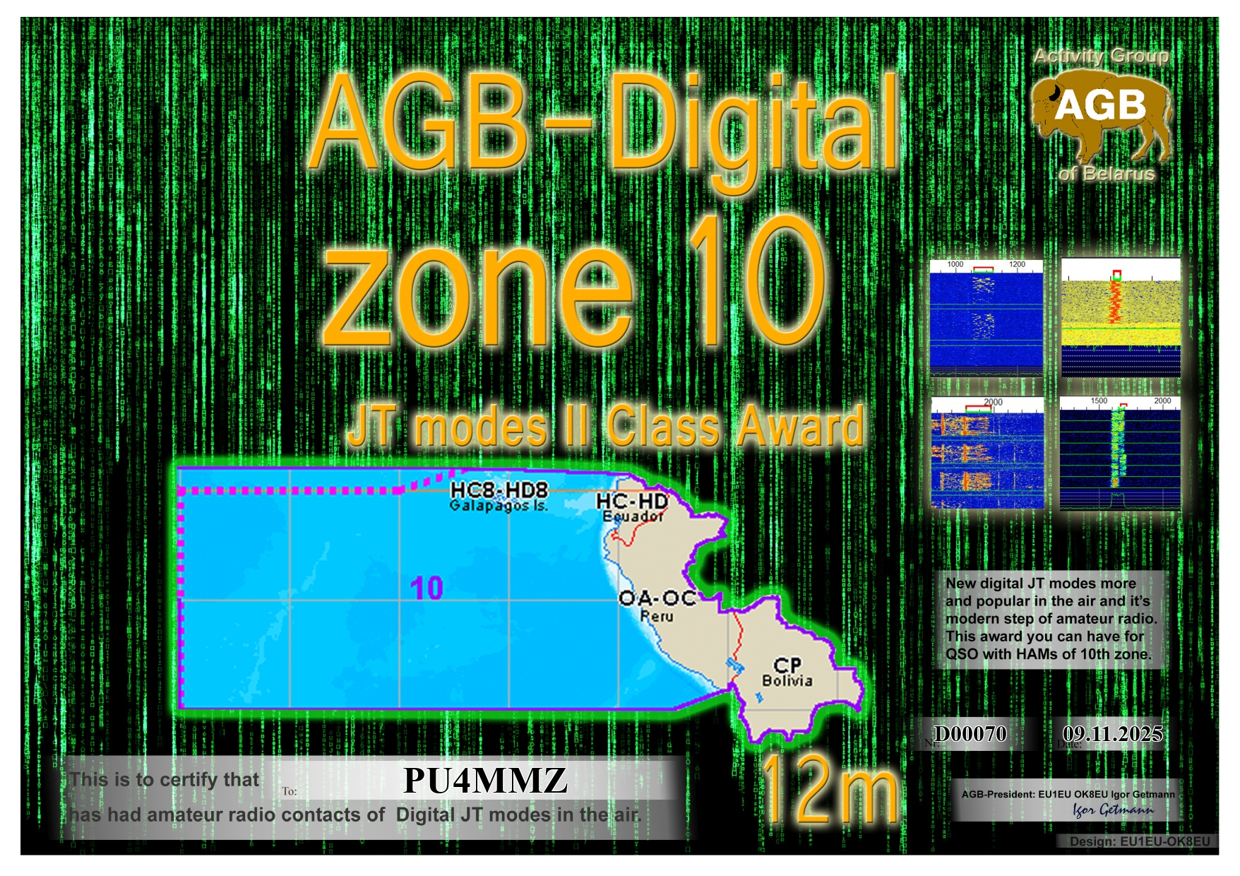 PU4MMZ Zone10 12M II AGB