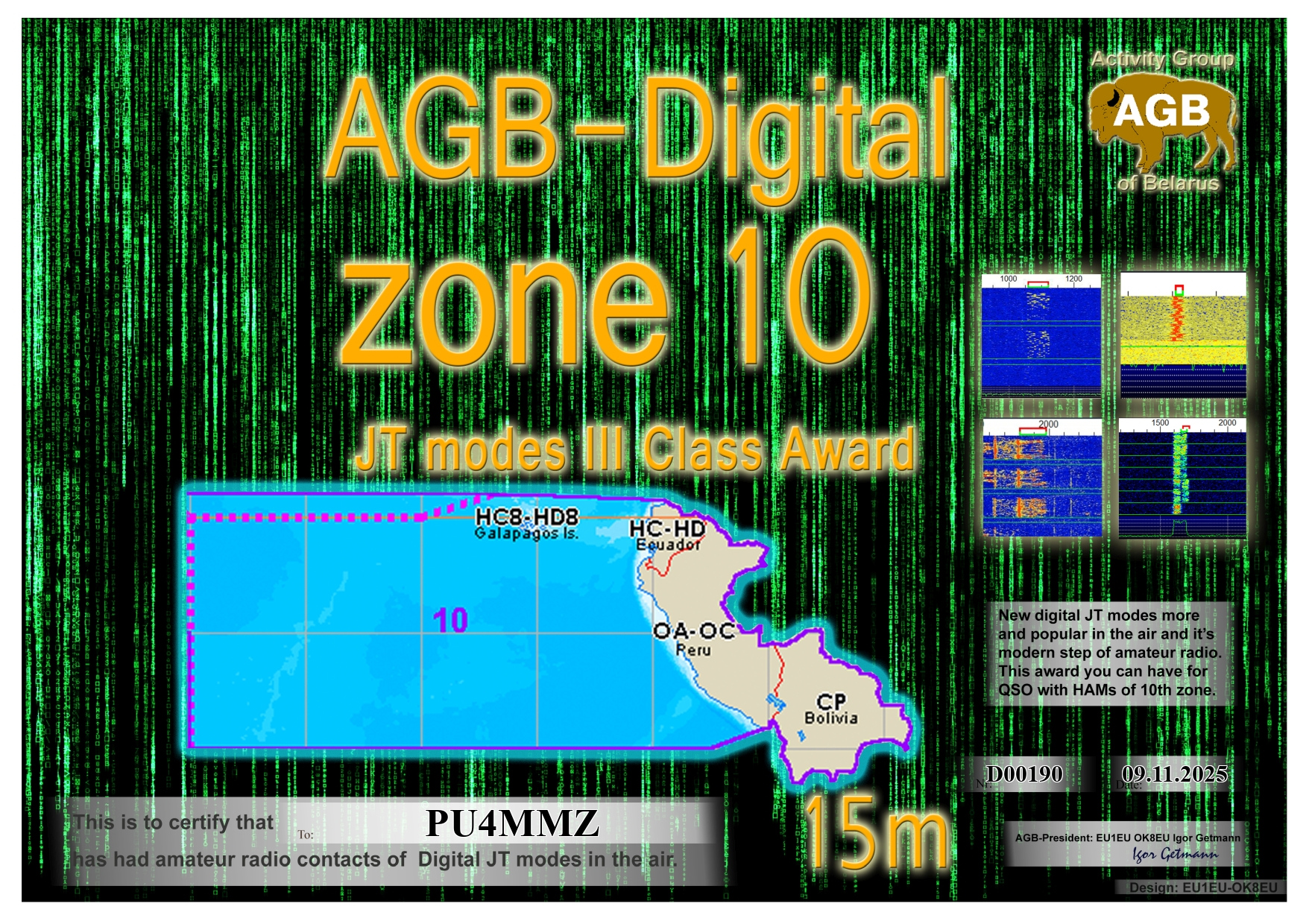 PU4MMZ Zone10 15M III AGB