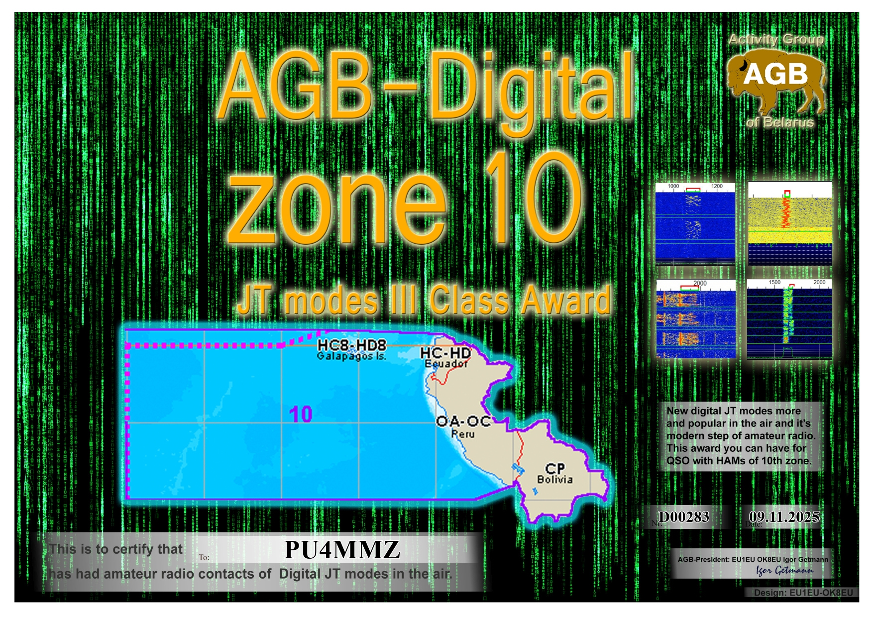 PU4MMZ Zone10 BASIC III AGB
