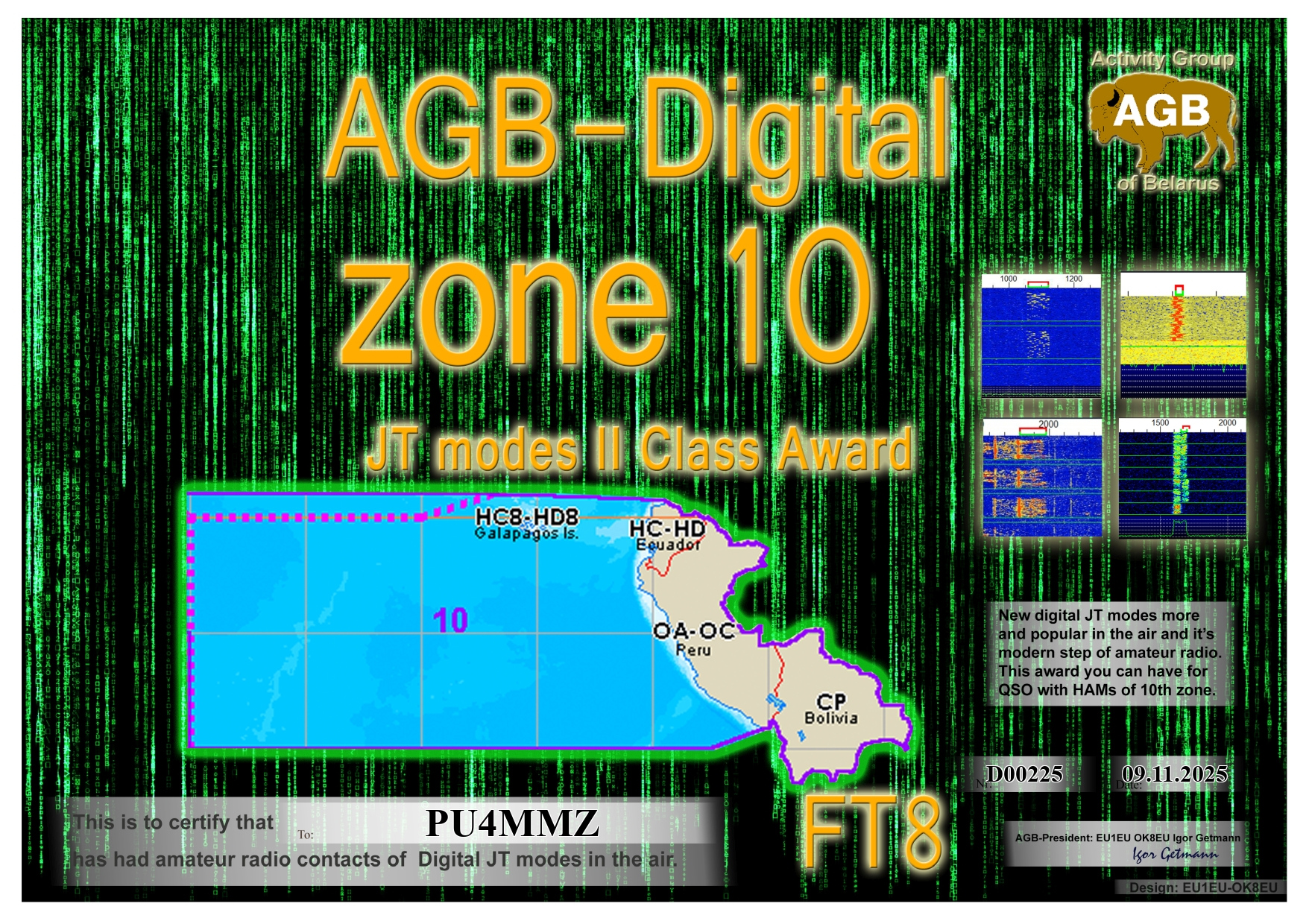 PU4MMZ Zone10 FT8 II AGB