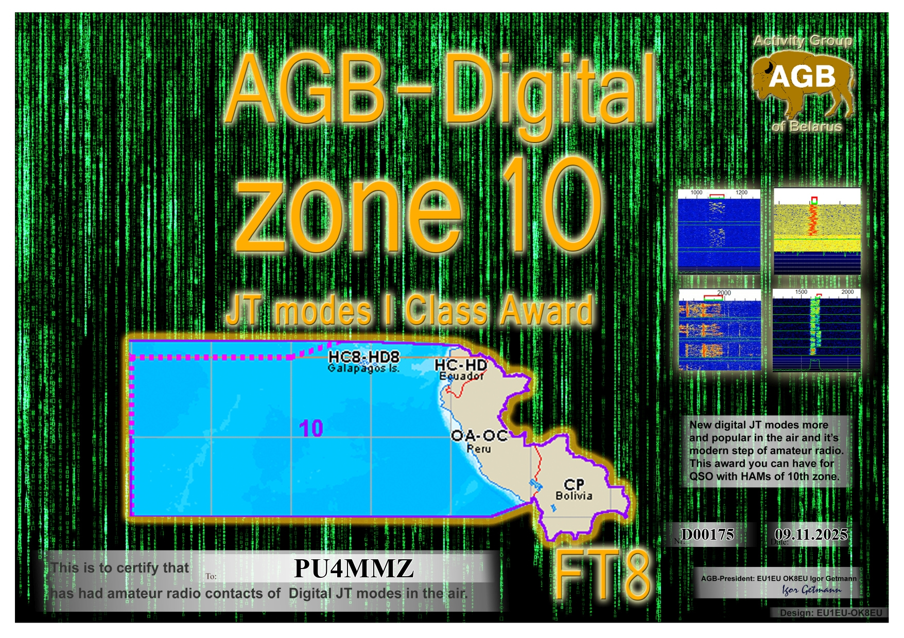 PU4MMZ Zone10 FT8 I AGB